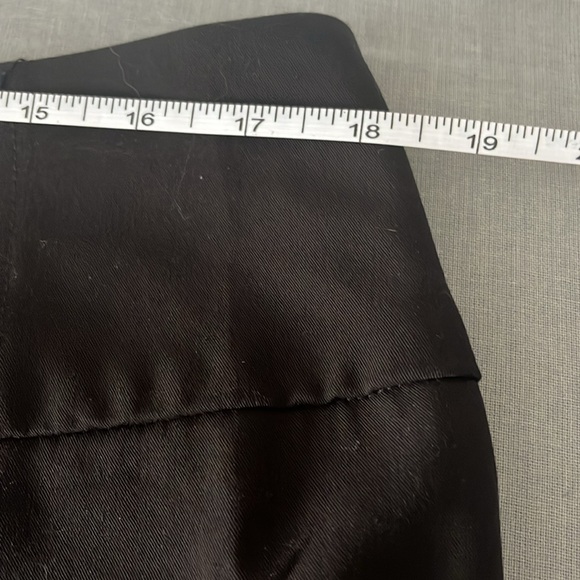 Worthington Stretch Black Knee Length Lined Pleated Back Women’s  Skirt Size 14 - Picture 9 of 11